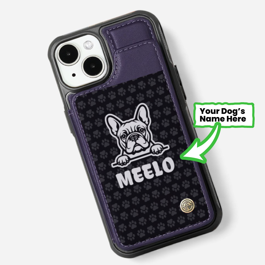 French Bulldog Personalized Card Holder for Bulldog Owners-fadou