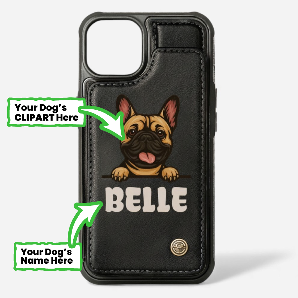 French Bulldog Personalized Card Holder for Dog Park Days-fadou