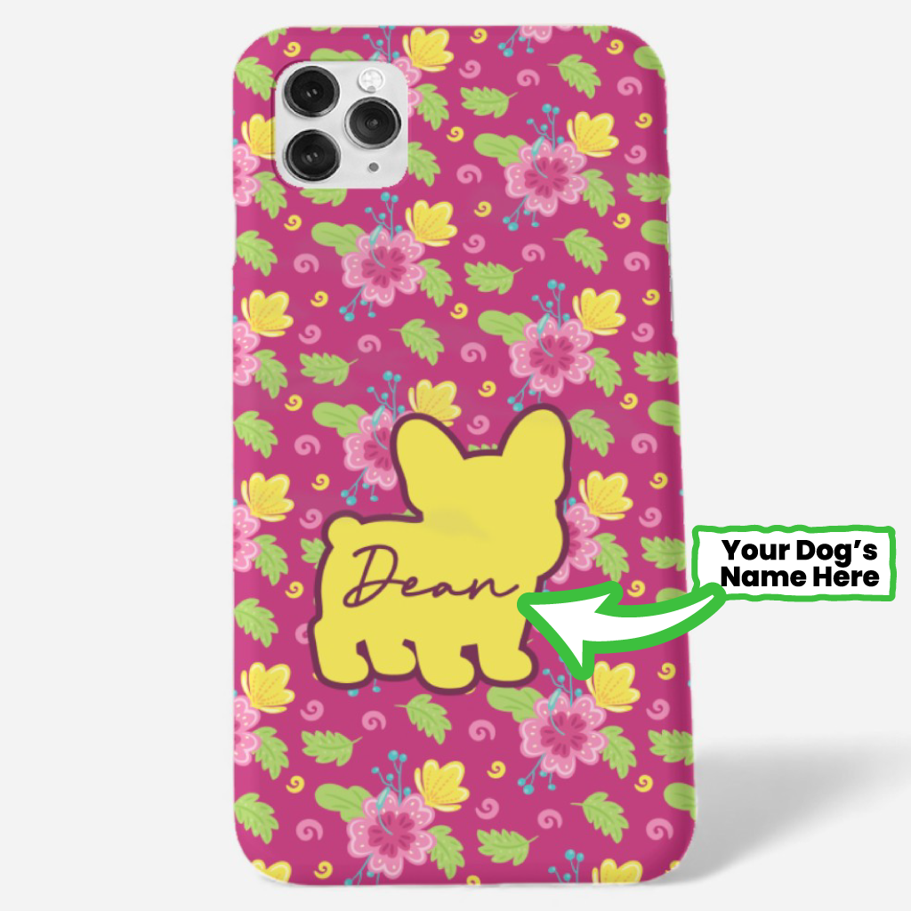 French Bulldog Personalized Phone Case for Frenchie Enthusiasts-fadou