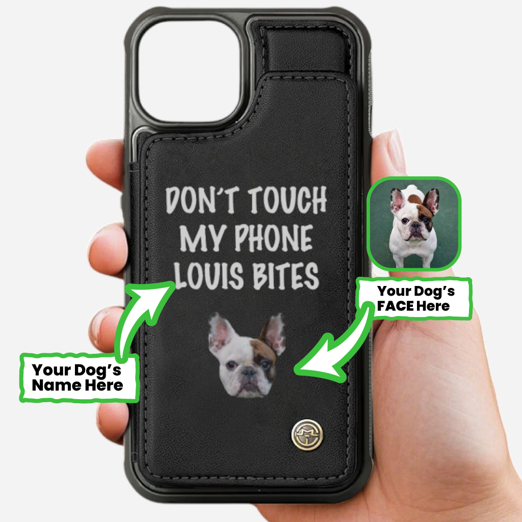 French Bulldog Personalized Leather Wallet for Bulldog Owners-fadou