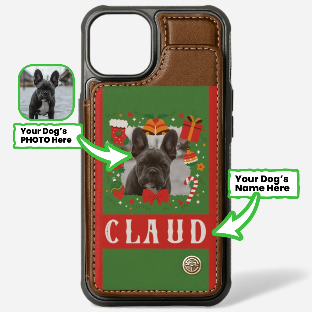 French Bulldog Personalized Card Holder for Pet Parents-fadou