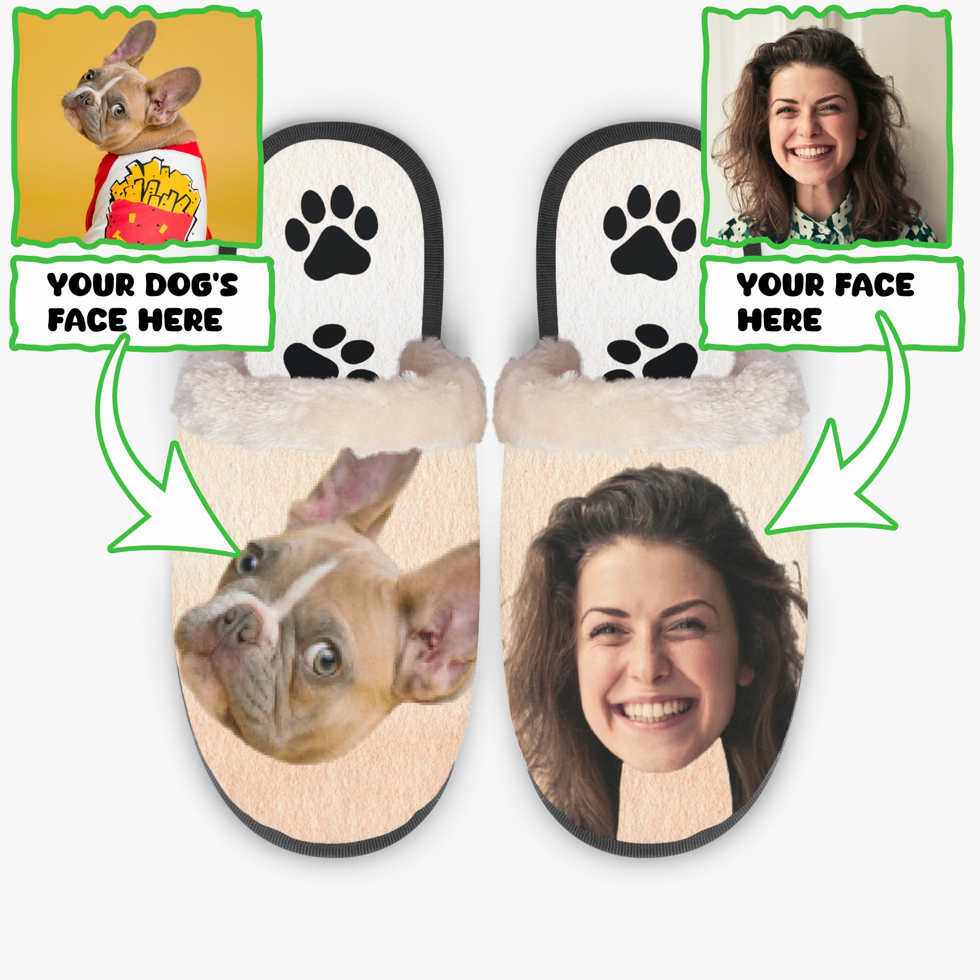 Personalized Cozy House Slippers for Frenchie Enthusiasts-fadou