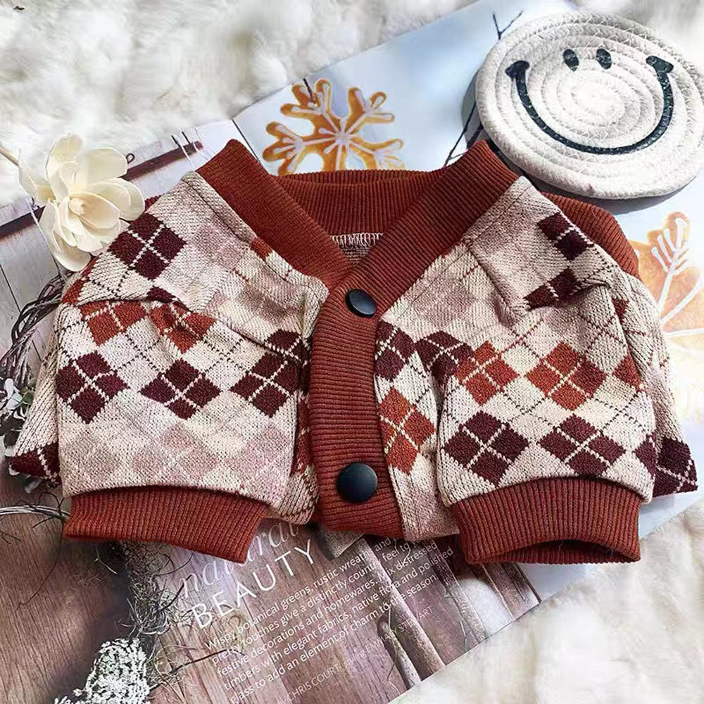 CardiChic French Bulldog Warm Knitwear for Playtime Fun-fadou