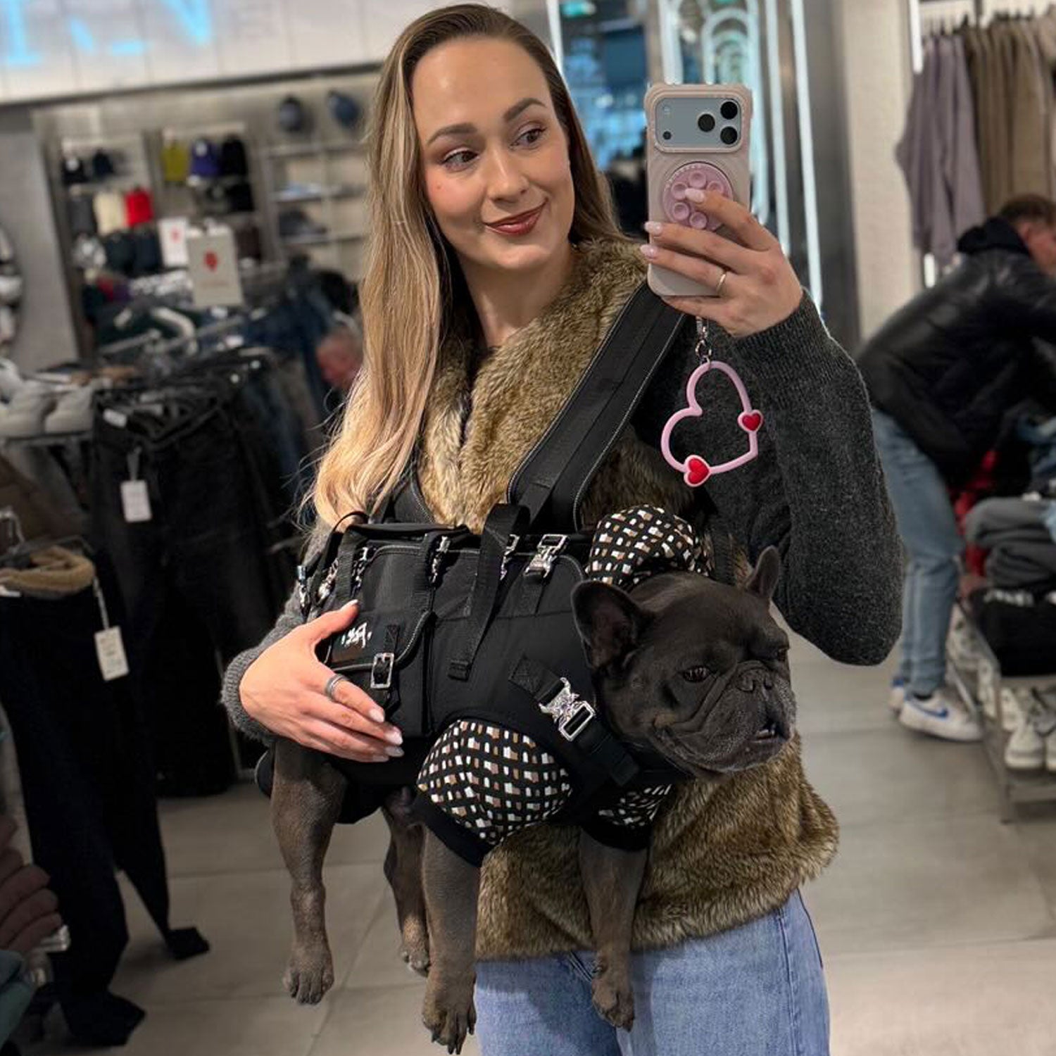 Frenchie Lightweight Dog Transport for Outdoor Adventures-fadou