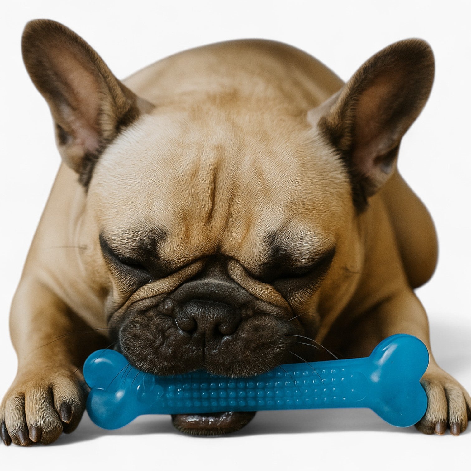 French Bulldog Dental Plush Play Toy for Flat-Face Breeds-fadou