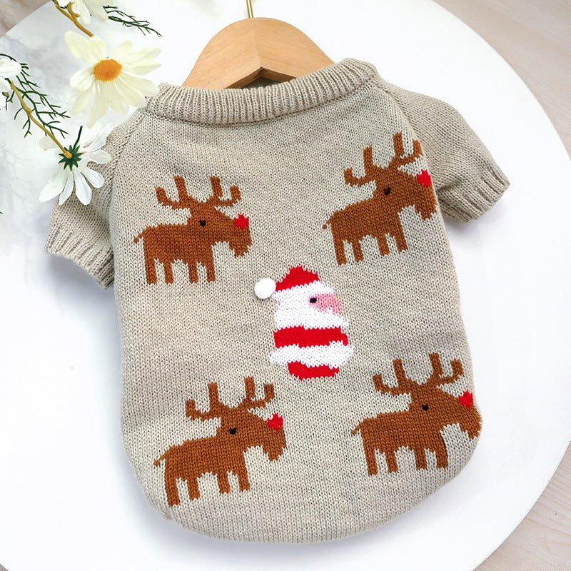 French Bulldog Warm Knit Sweater for Brachycephalic Dogs-fadou