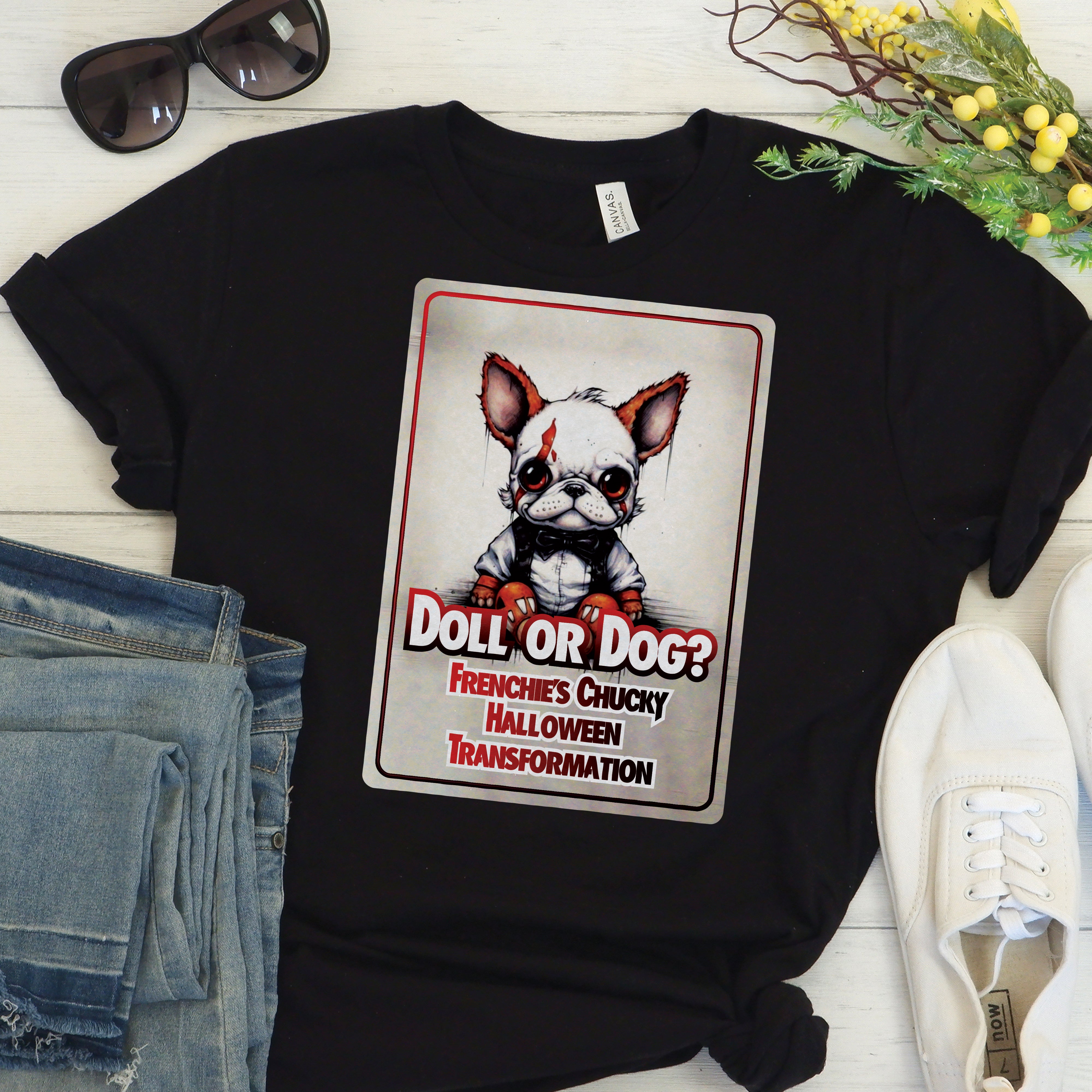 Frenchie X Chucky - Unisex T-Shirt for Dog Lovers and Owners-fadou