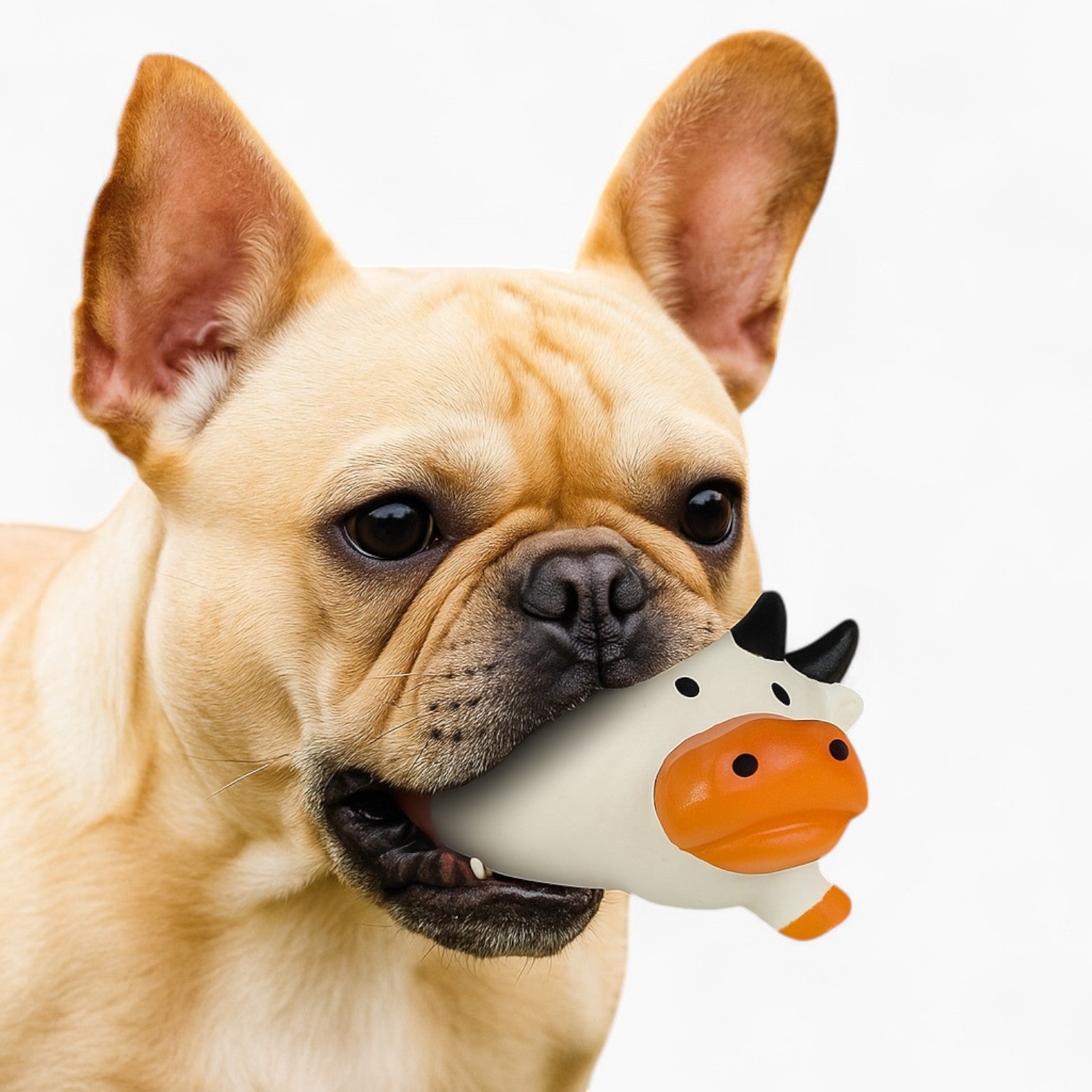 French Bulldog Squeaky Plush Play Toy for Brachycephalic Dogs-fadou