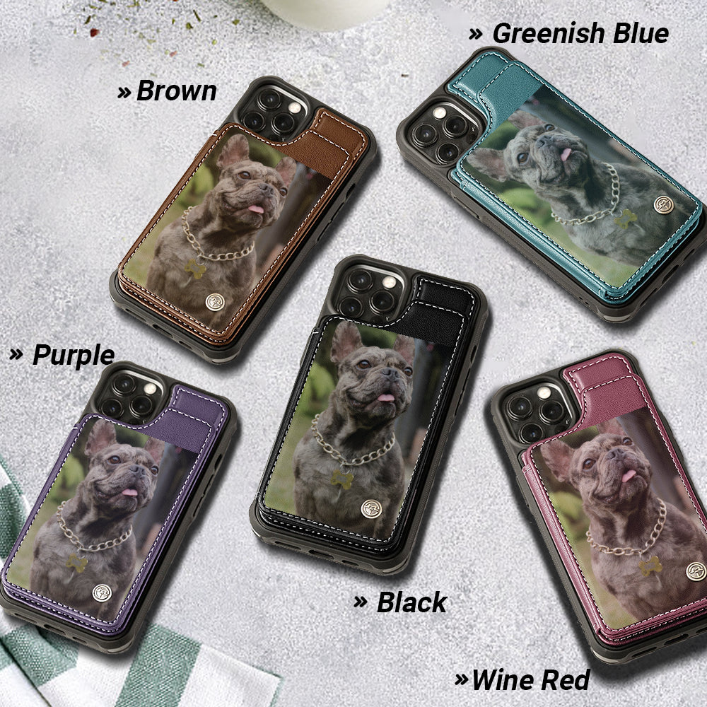 Frenchie Personalized Bifold Wallet for Dog Moms & Dads-fadou