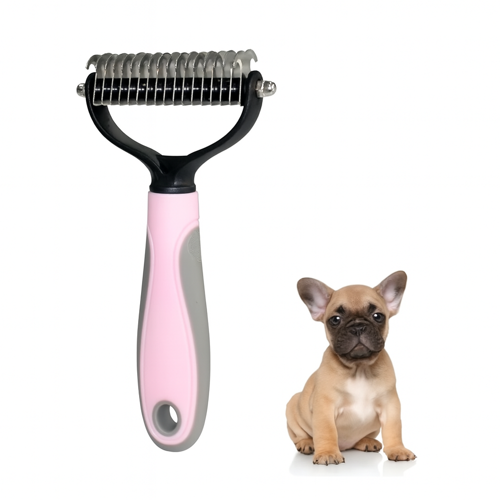 Combix French Bulldog Grooming Brush for Short-Nosed Dogs-fadou