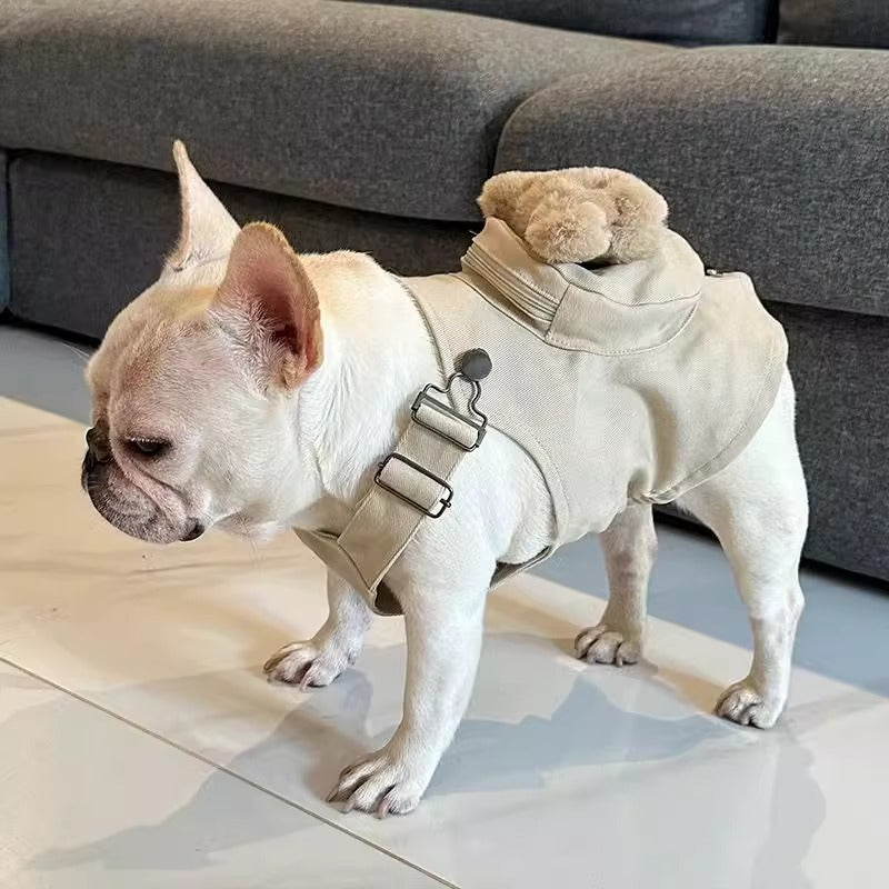 French Bulldog Breathable No-Pull Vest for Playtime Fun-fadou