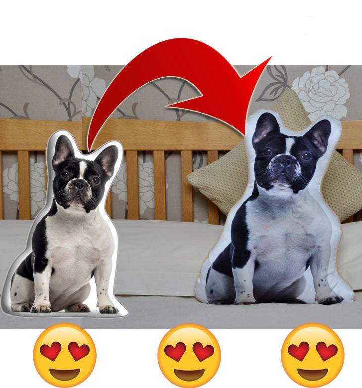 French Bulldog Custom Throw Pillow Cover for Frenchie Fans-fadou