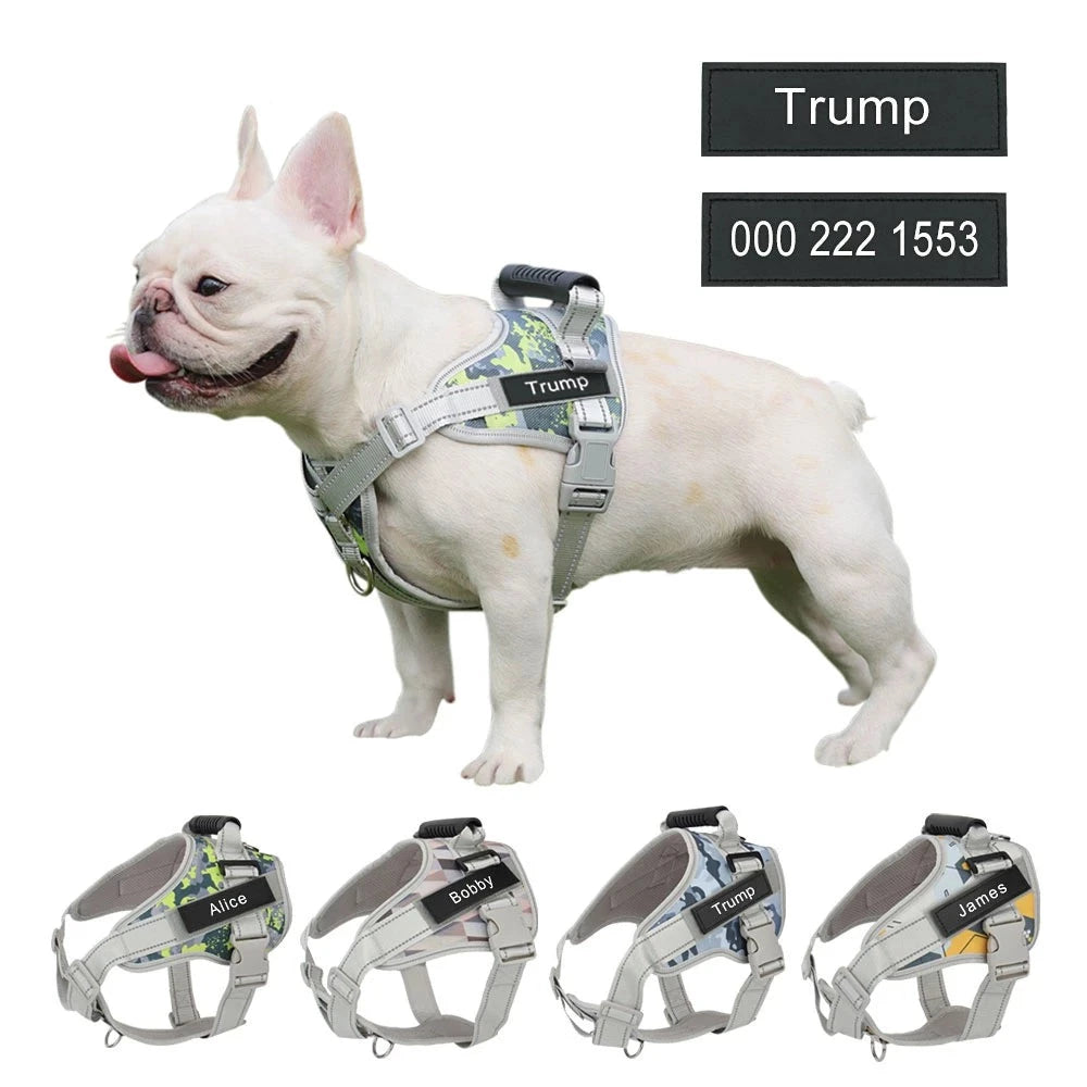 Personalized Adjustable No-Pull Vest for Outdoor Adventures-fadou