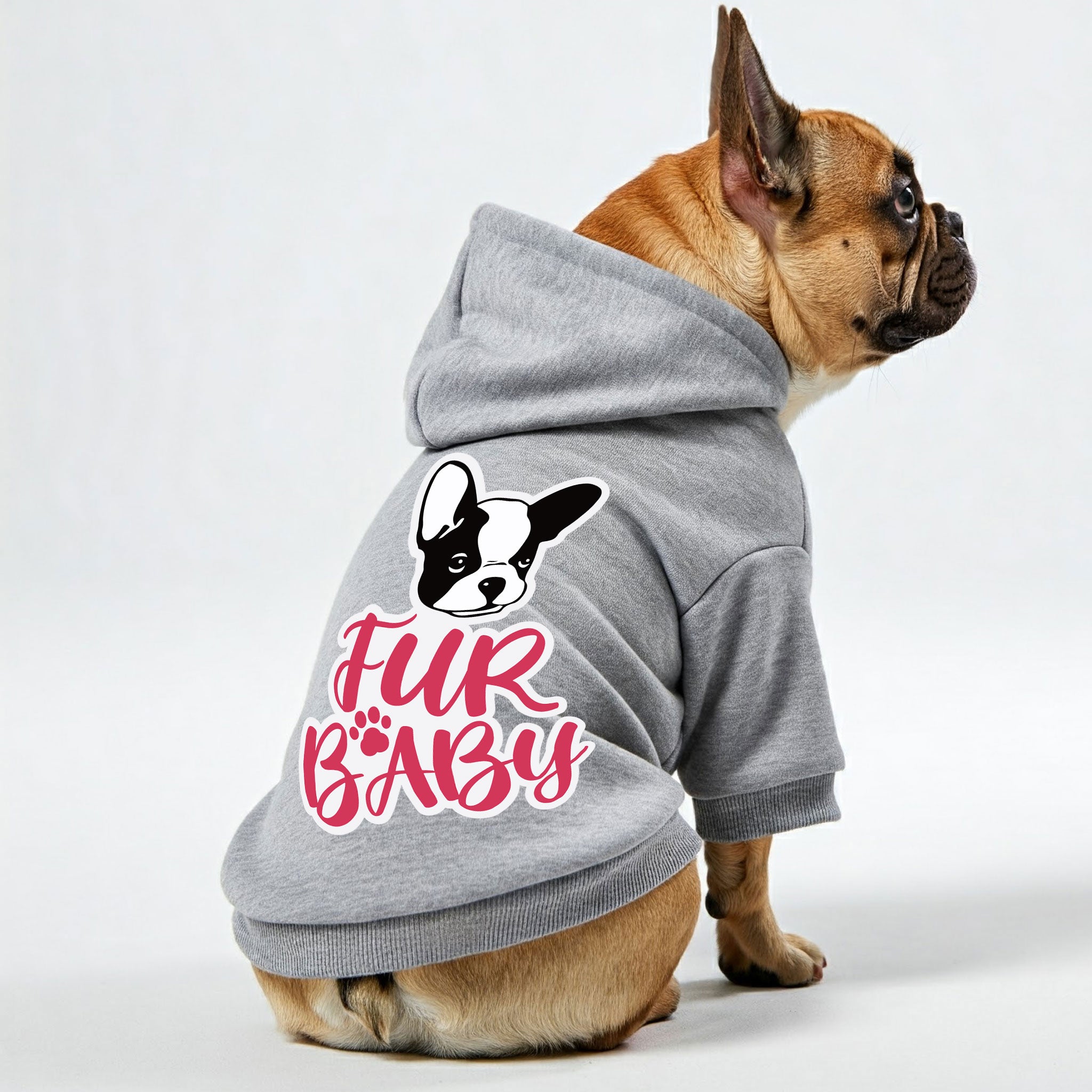 French Bulldog Personalized Pet Sweatshirt for Flat-Face Breeds-fadou