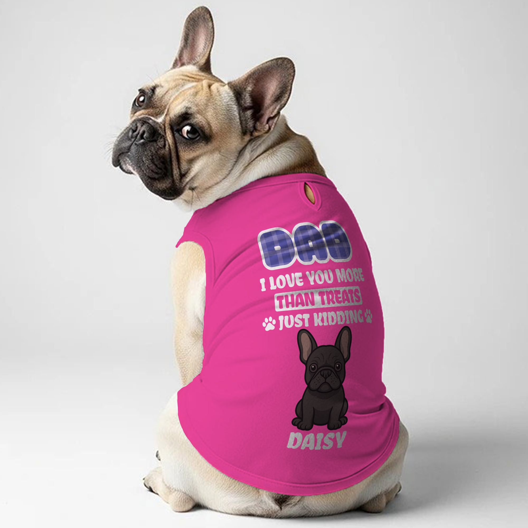 Frenchie Personalized Dog Lover Tee for Dog Moms & Dads-fadou