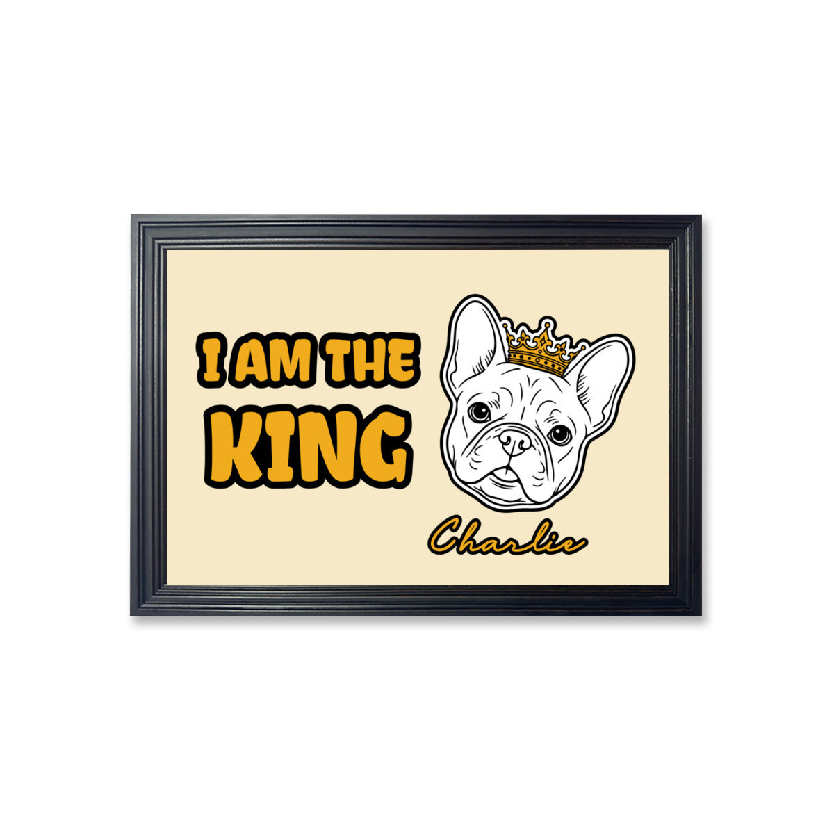 French Bulldog Personalized Wall Print for Frenchie Fans-fadou