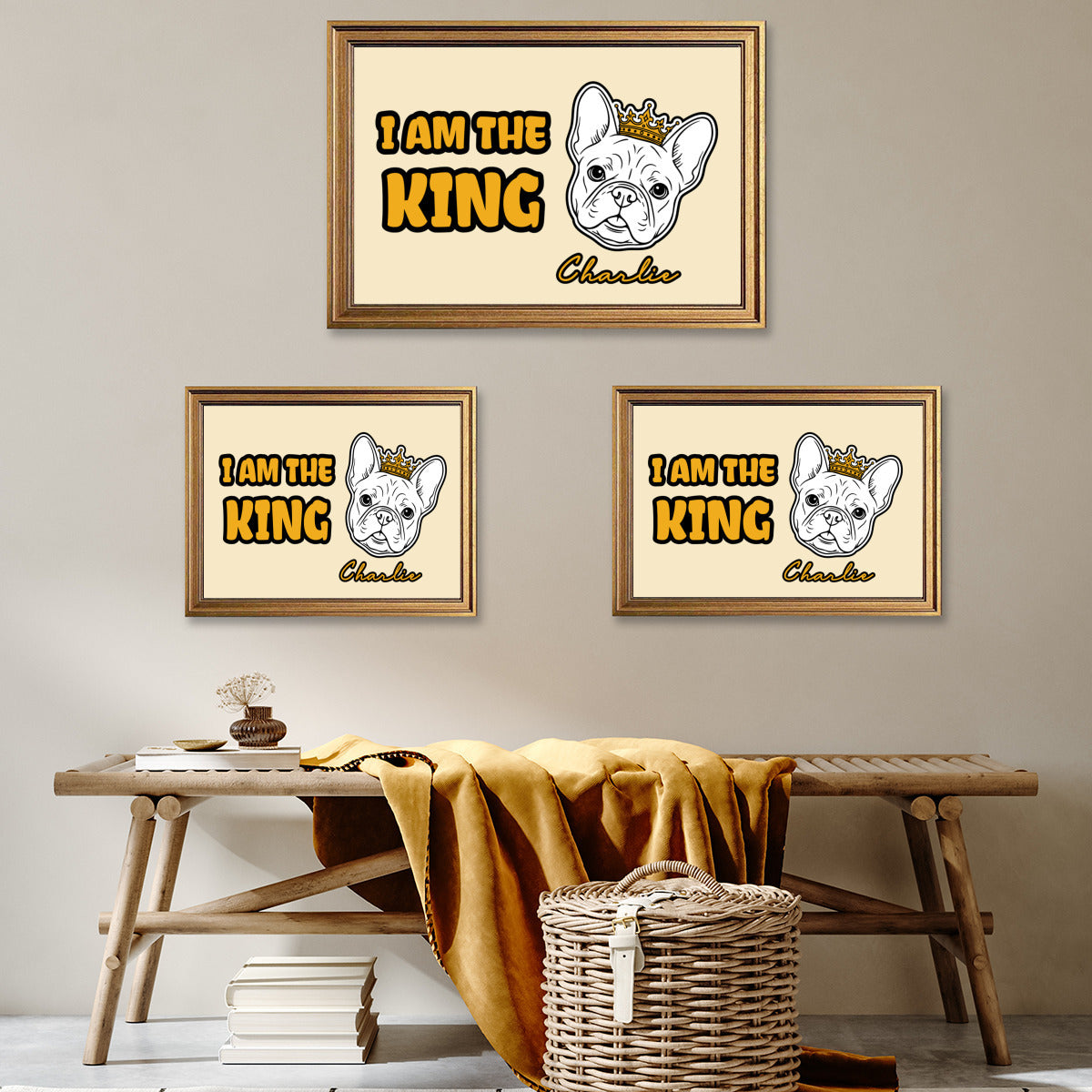 French Bulldog Personalized Wall Print for Frenchie Fans-fadou