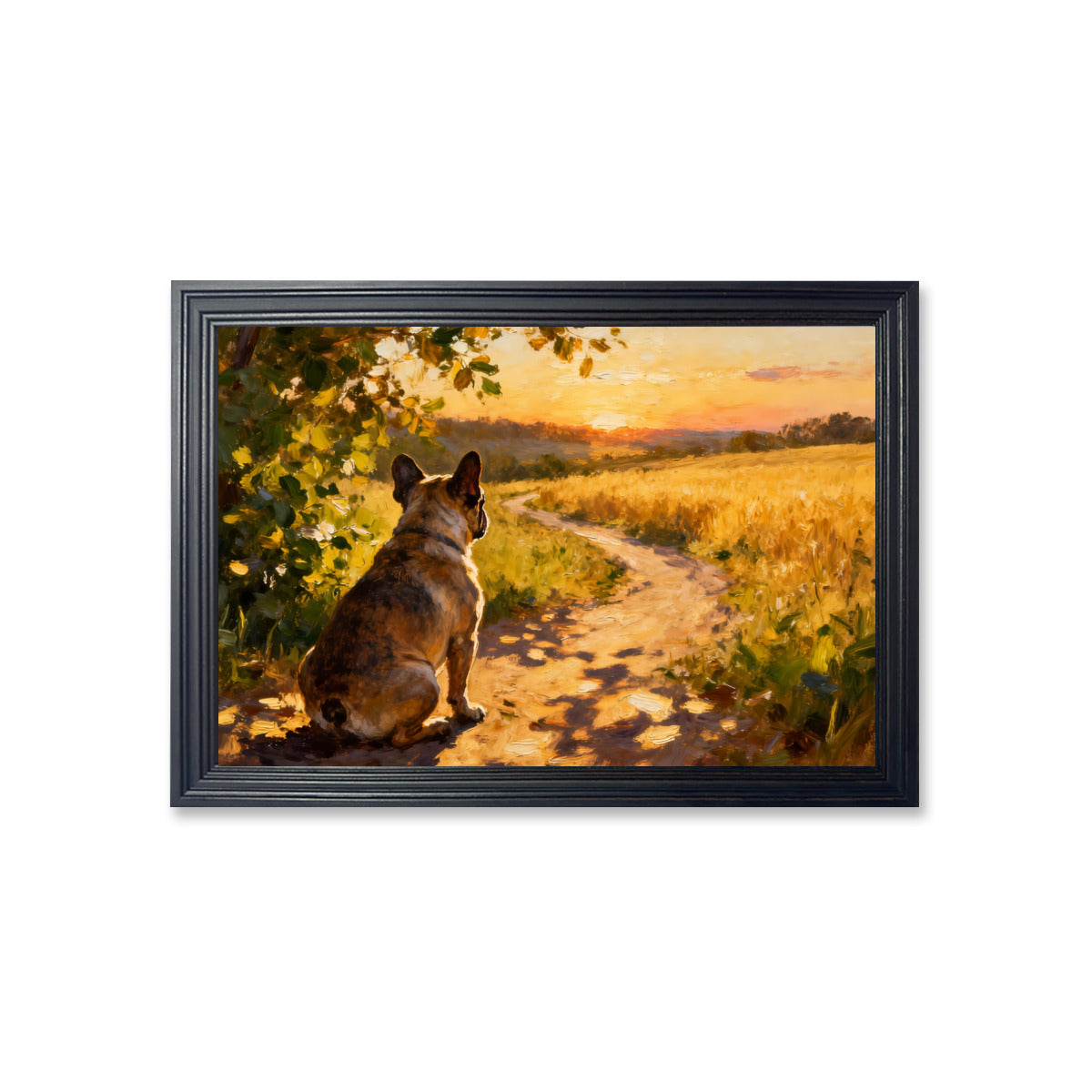 Bowie French Bulldog Framed Poster for Frenchie Enthusiasts-fadou