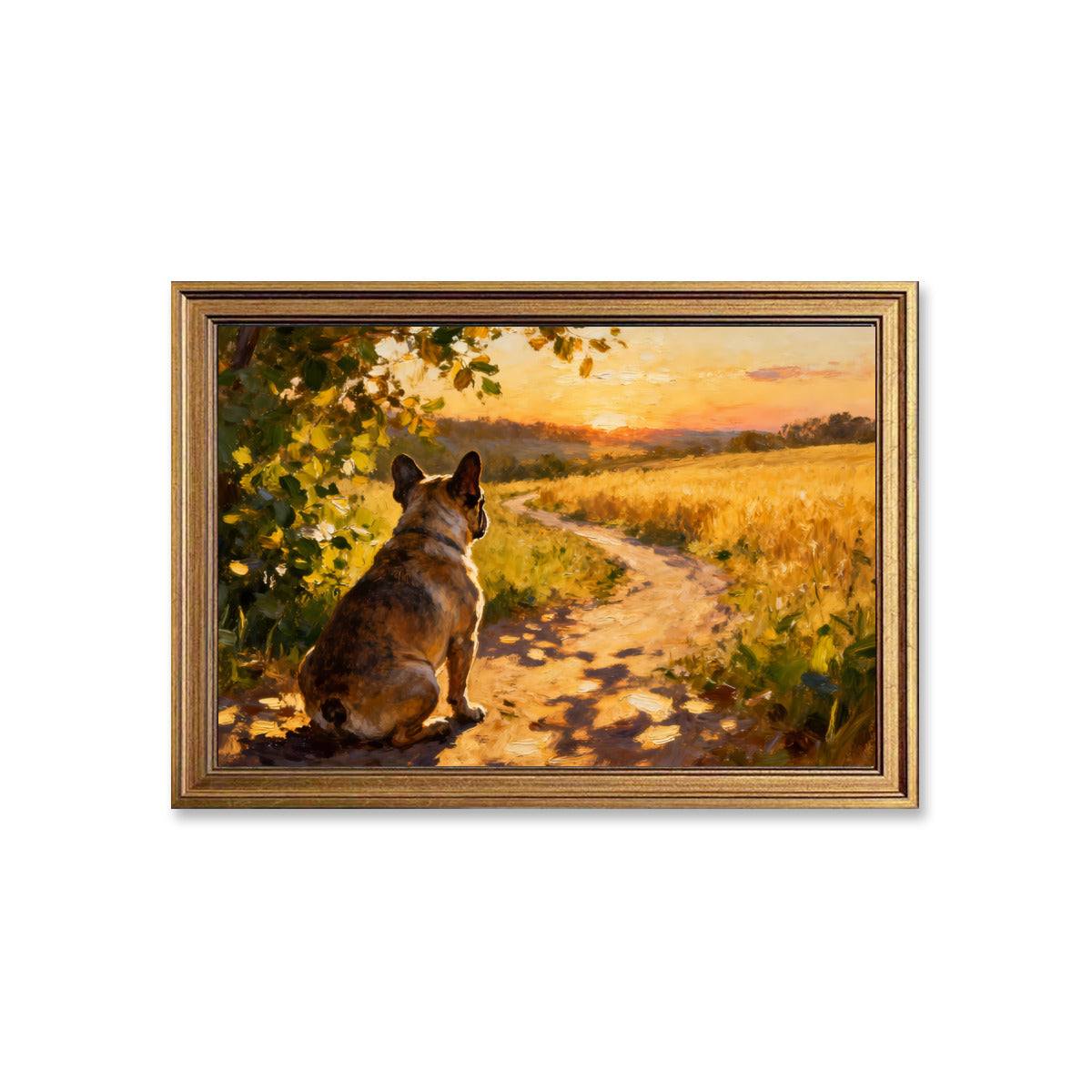 Bowie French Bulldog Framed Poster for Frenchie Enthusiasts-fadou