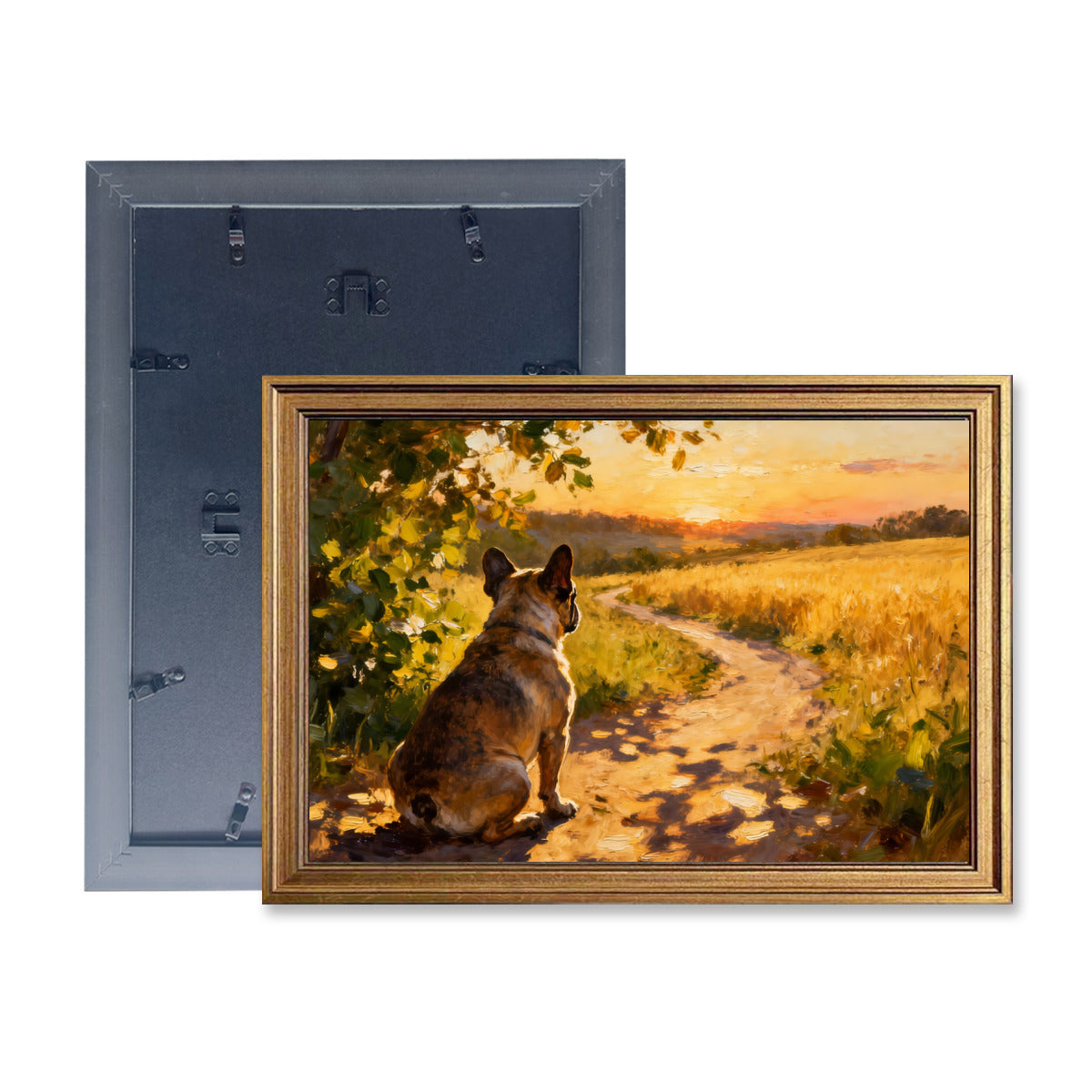 Bowie French Bulldog Framed Poster for Frenchie Enthusiasts-fadou