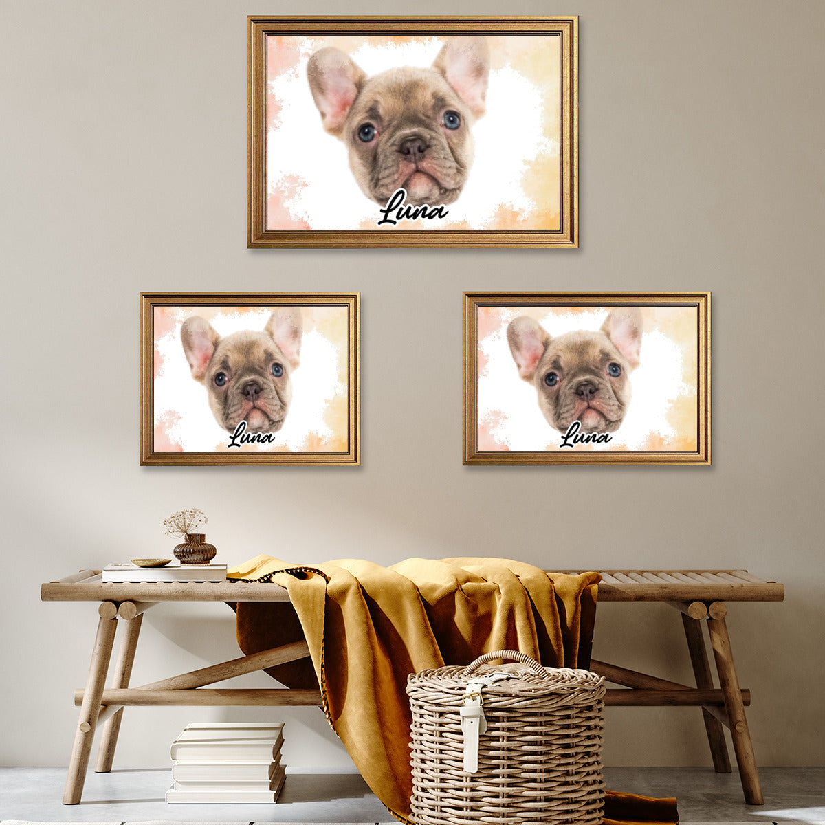 French Bulldog Personalized Framed Poster for Bulldog Owners-fadou
