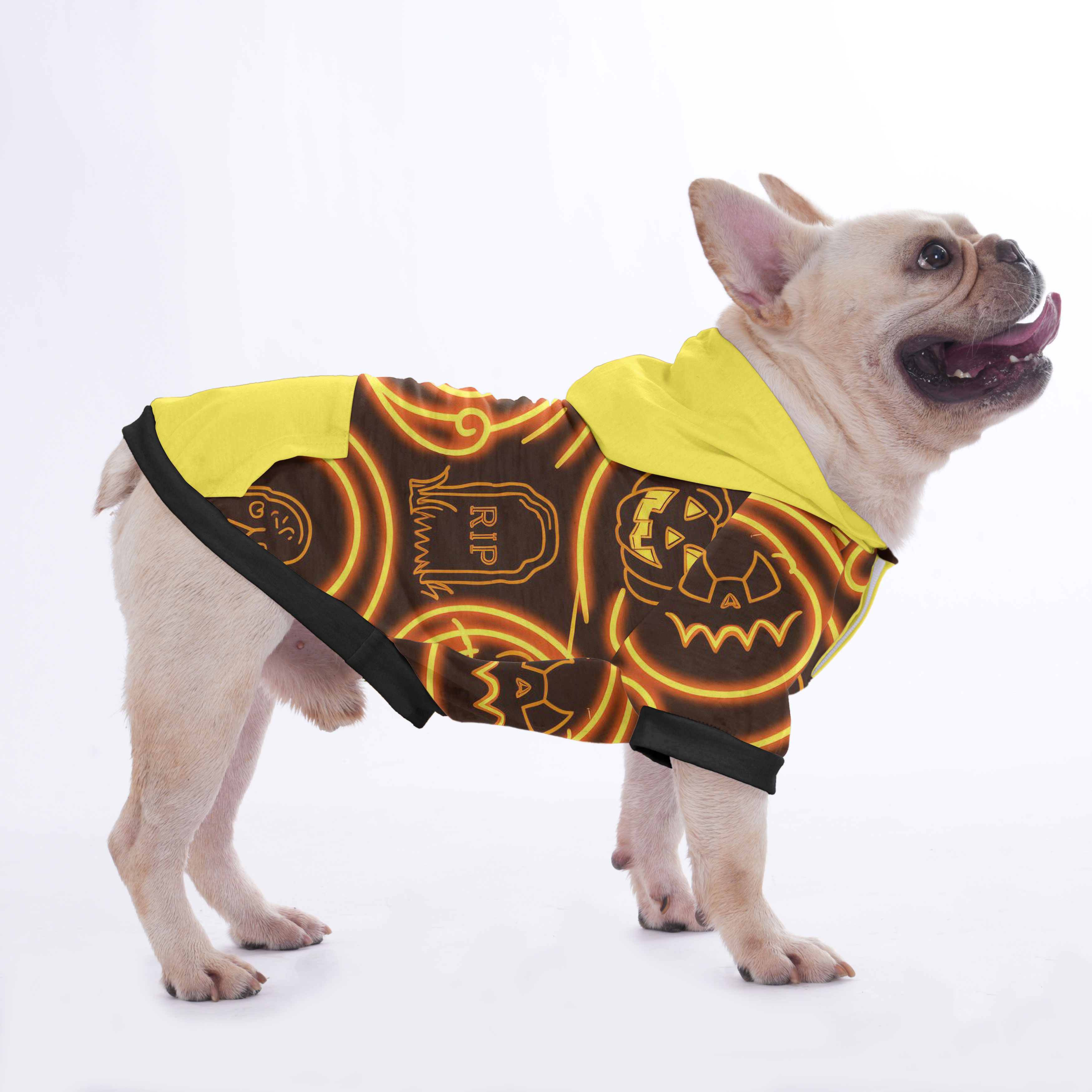 French Bulldog Halloween Dog Hoodie for Flat-Face Breeds-fadou