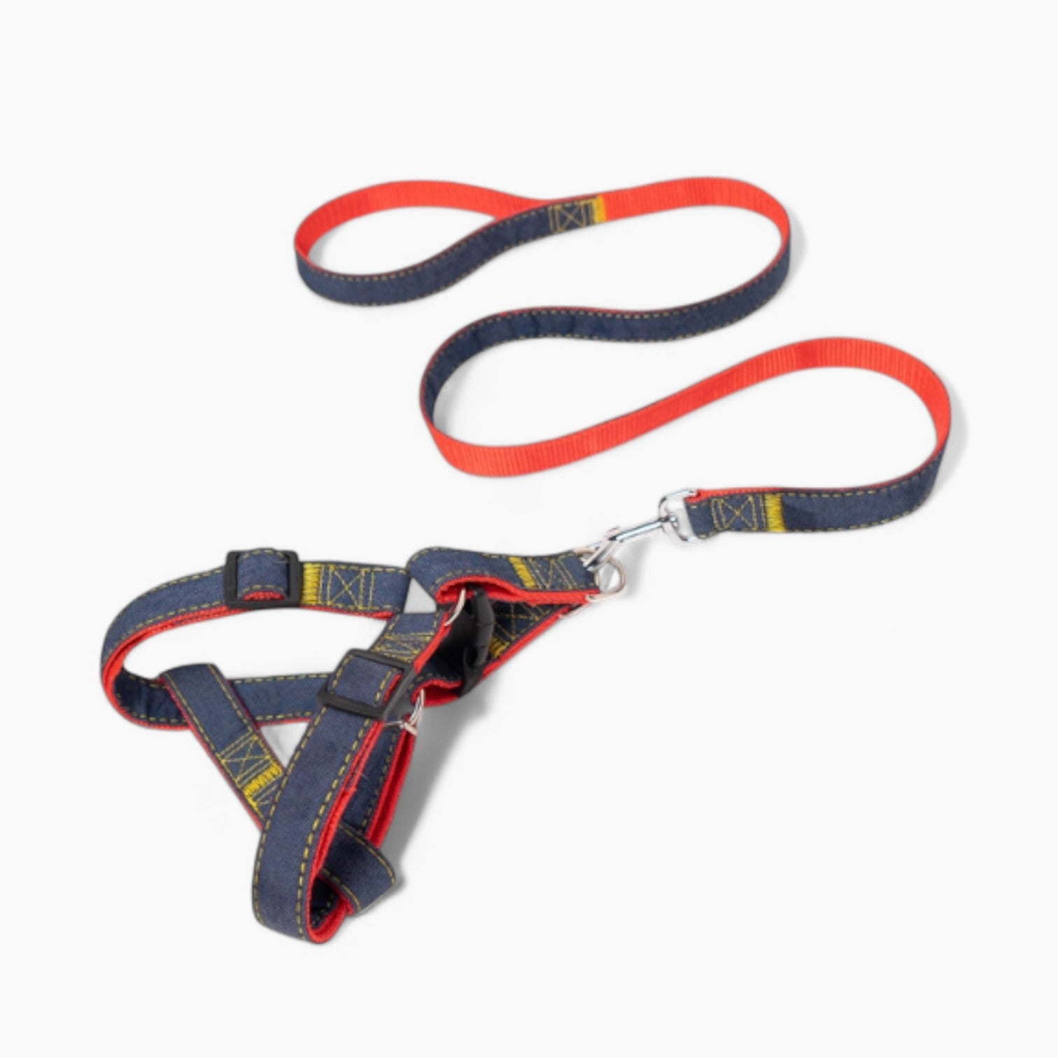 Frenchie Adjustable Walking Harness for Outdoor Adventures-fadou
