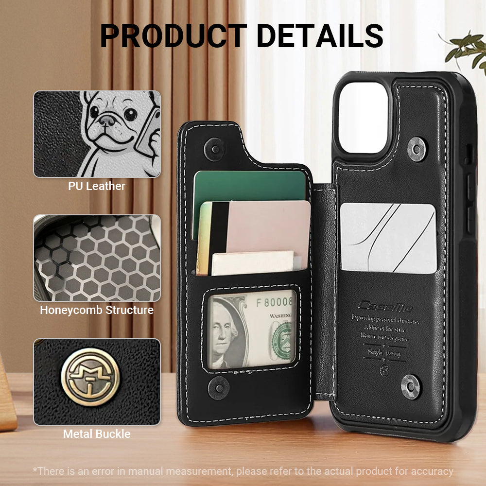 French Bulldog Personalized Leather Wallet for Dog Lovers-fadou