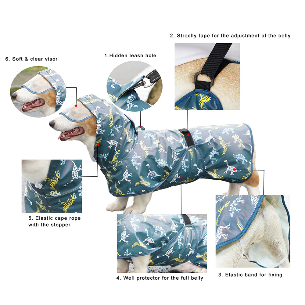 French Bulldog Waterproof Rain Gear for French Bulldogs-fadou