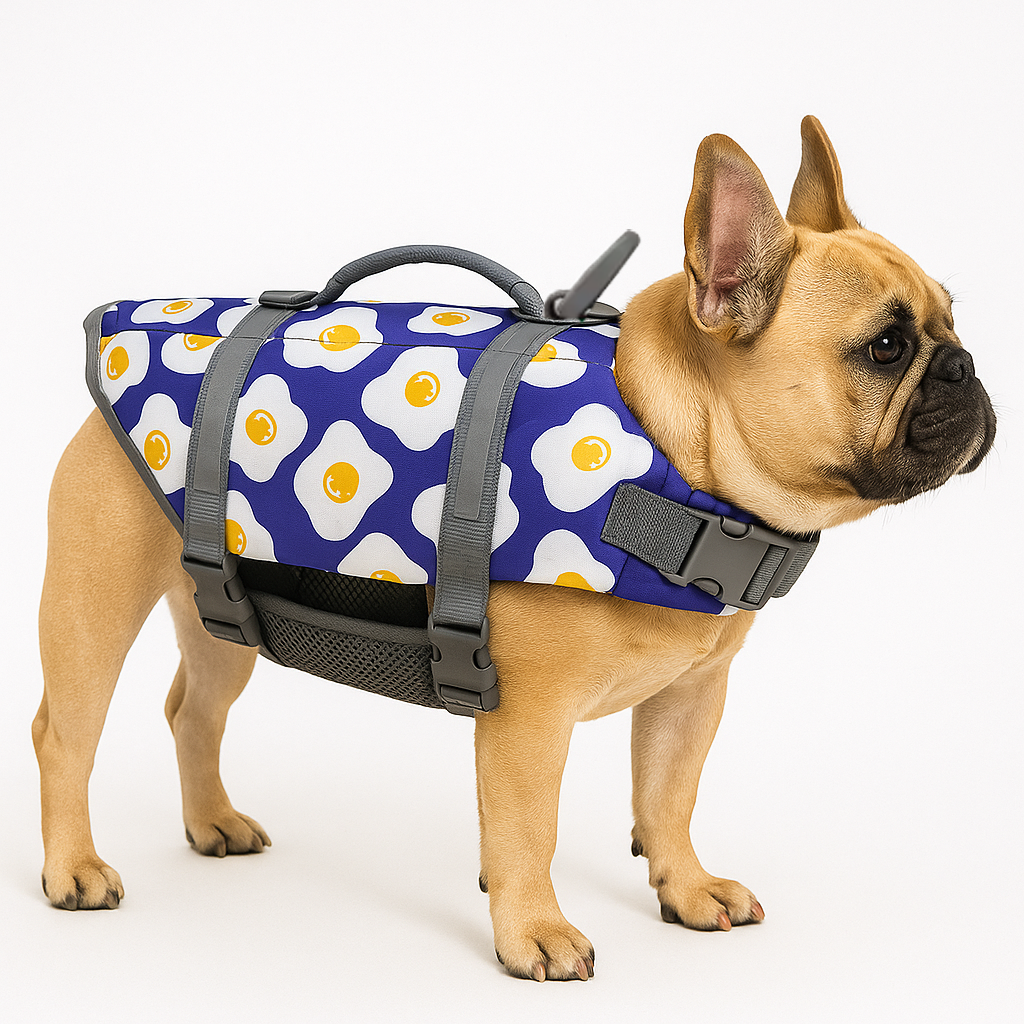 French Bulldog Reflective Winter Jacket for French Bulldogs-fadou