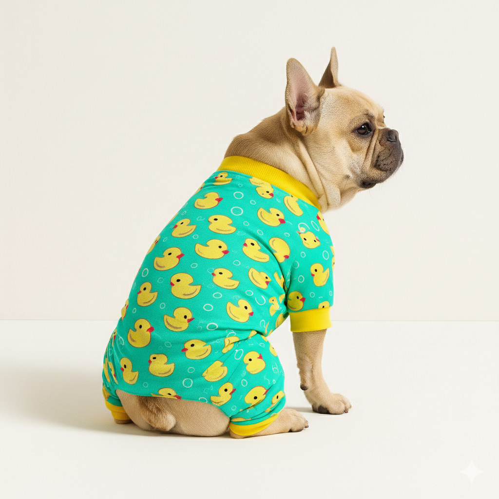 DuckyPaws French Bulldog Night Outfit for Flat-Face Breeds-fadou