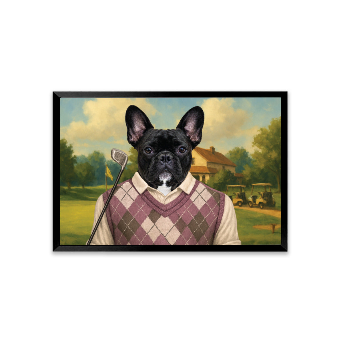French Bulldog Personalized Canvas Wall Art for Everyday Wear-fadou