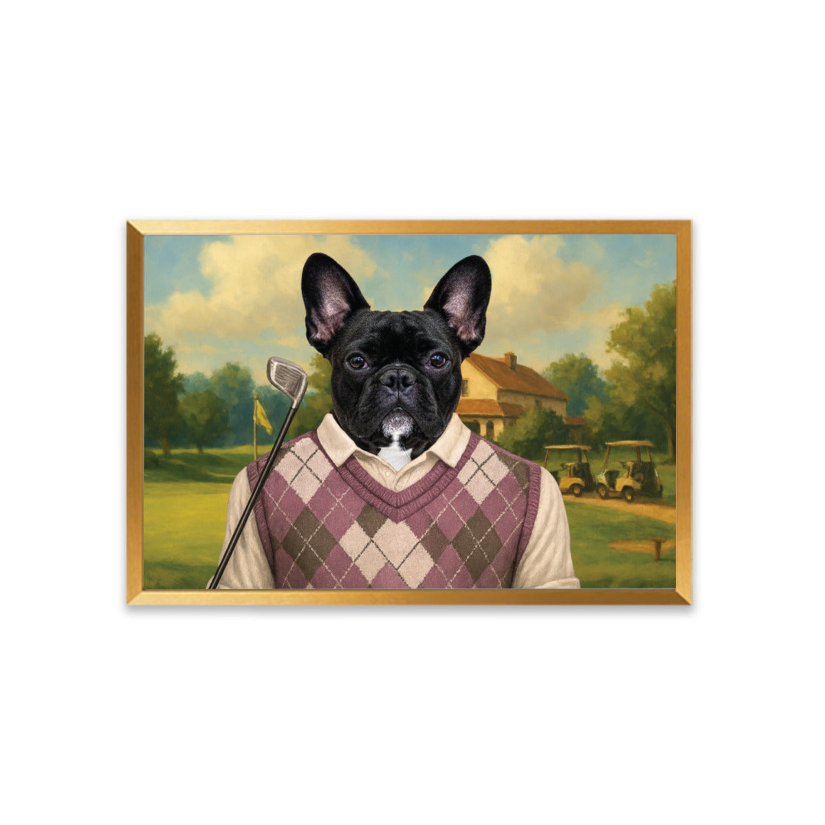 French Bulldog Personalized Canvas Wall Art for Everyday Wear-fadou