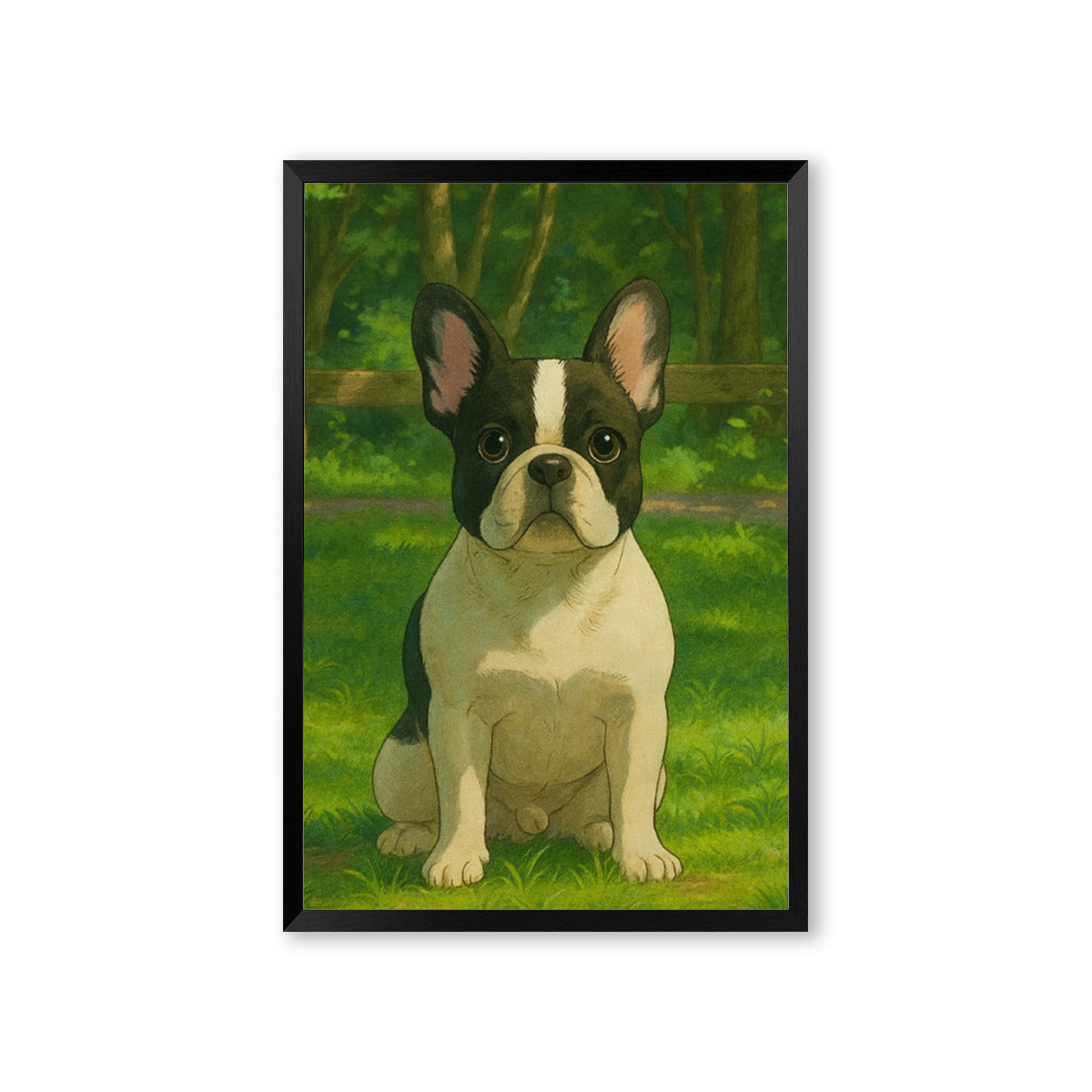 French Bulldog Personalized Wall Print for Frenchie Enthusiasts-fadou