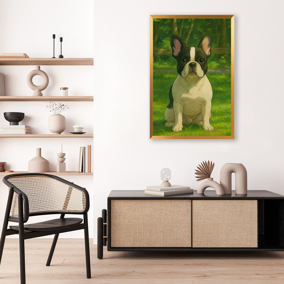 French Bulldog Personalized Wall Print for Frenchie Enthusiasts-fadou