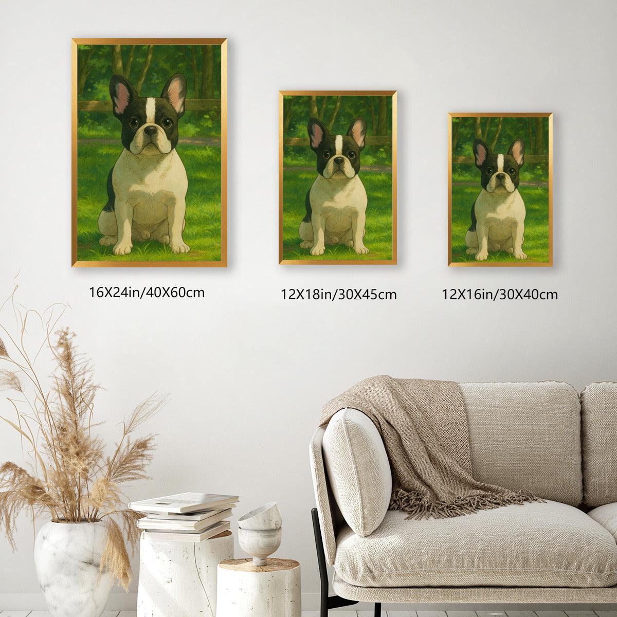 French Bulldog Personalized Wall Print for Frenchie Enthusiasts-fadou
