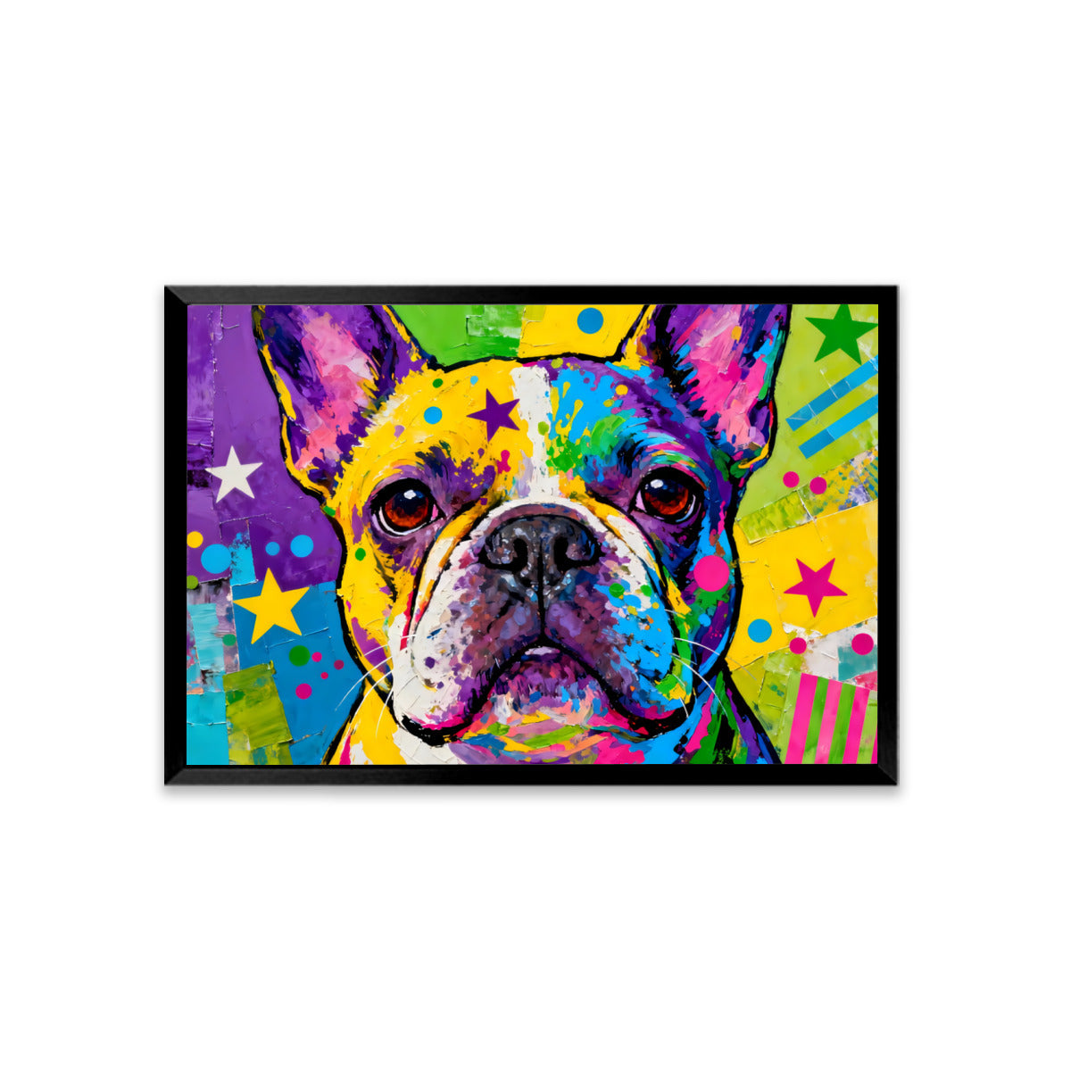 Hulk French Bulldog Wall Print for Frenchie Enthusiasts-fadou