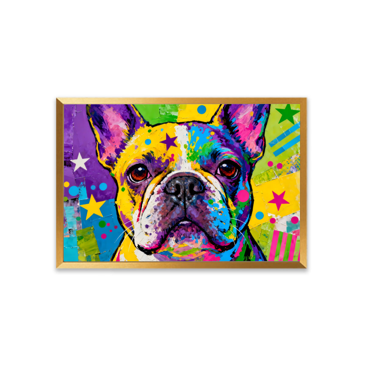 Hulk French Bulldog Wall Print for Frenchie Enthusiasts-fadou