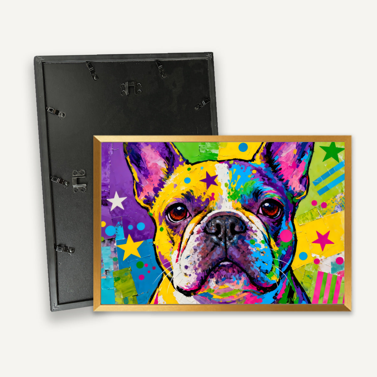 Hulk French Bulldog Wall Print for Frenchie Enthusiasts-fadou
