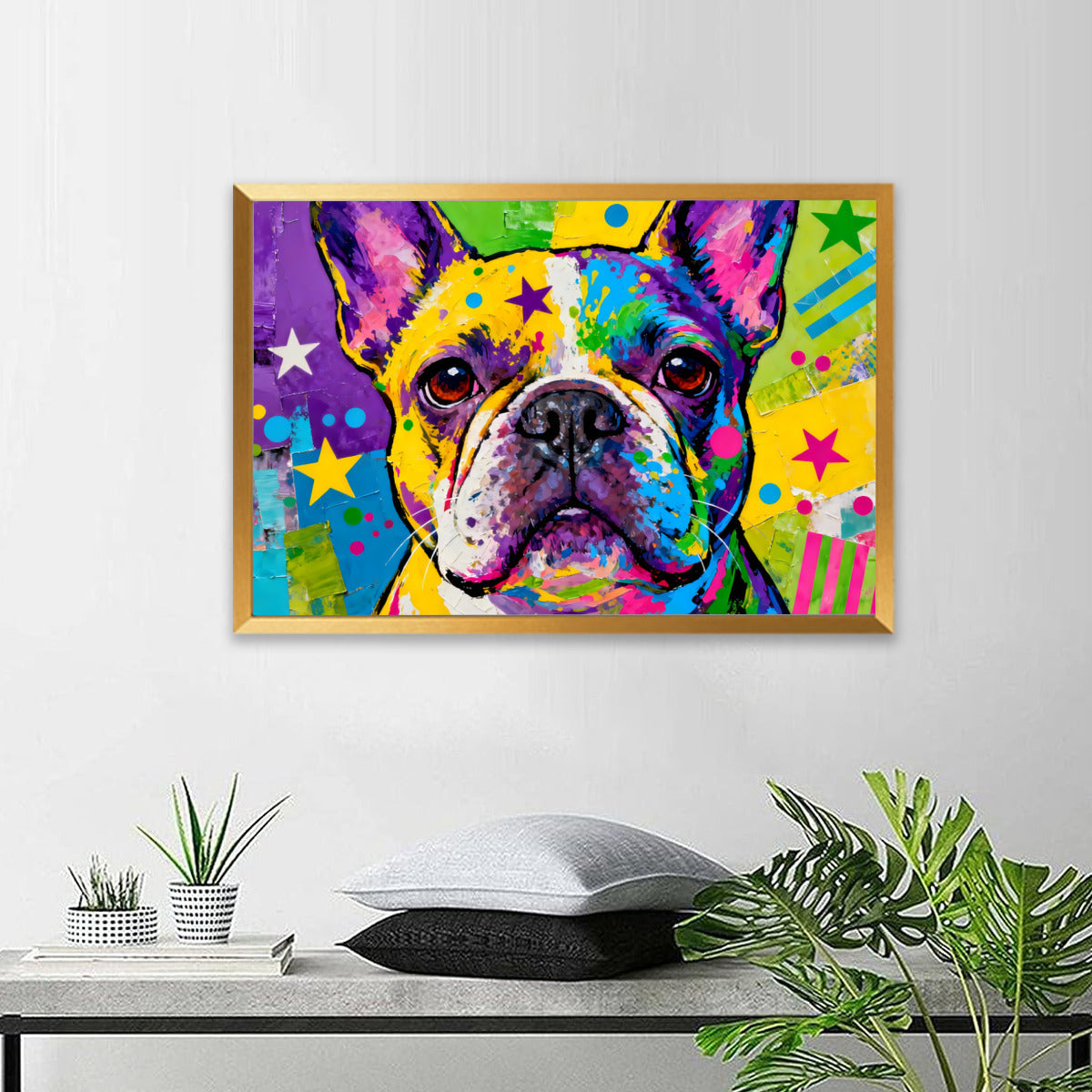 Hulk French Bulldog Wall Print for Frenchie Enthusiasts-fadou