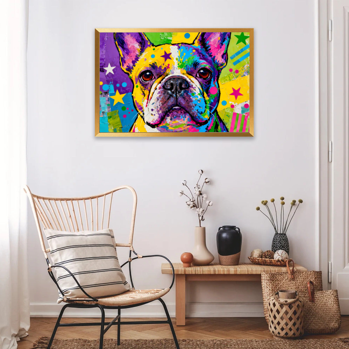 Hulk French Bulldog Wall Print for Frenchie Enthusiasts-fadou