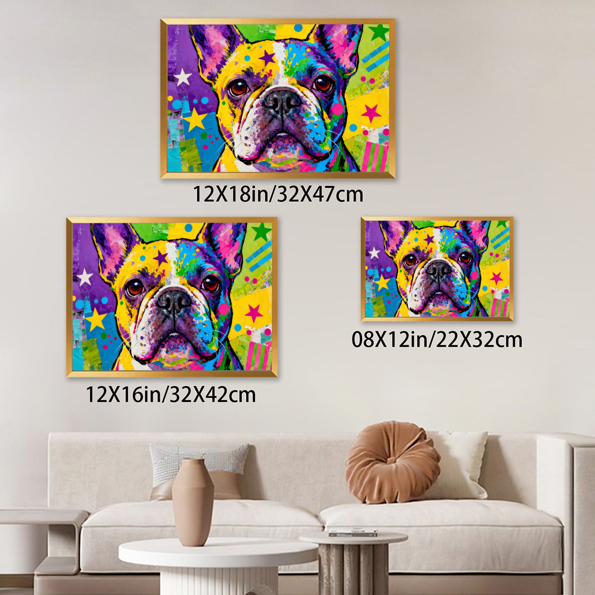 Hulk French Bulldog Wall Print for Frenchie Enthusiasts-fadou