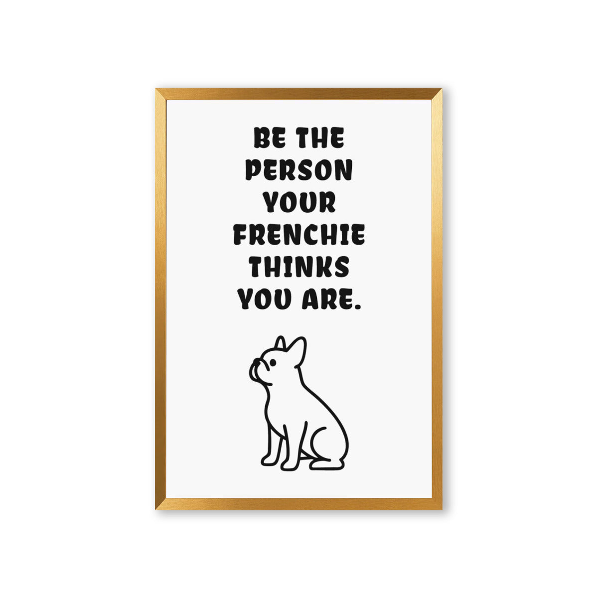 Barney French Bulldog Wall Print for Frenchie Enthusiasts-fadou