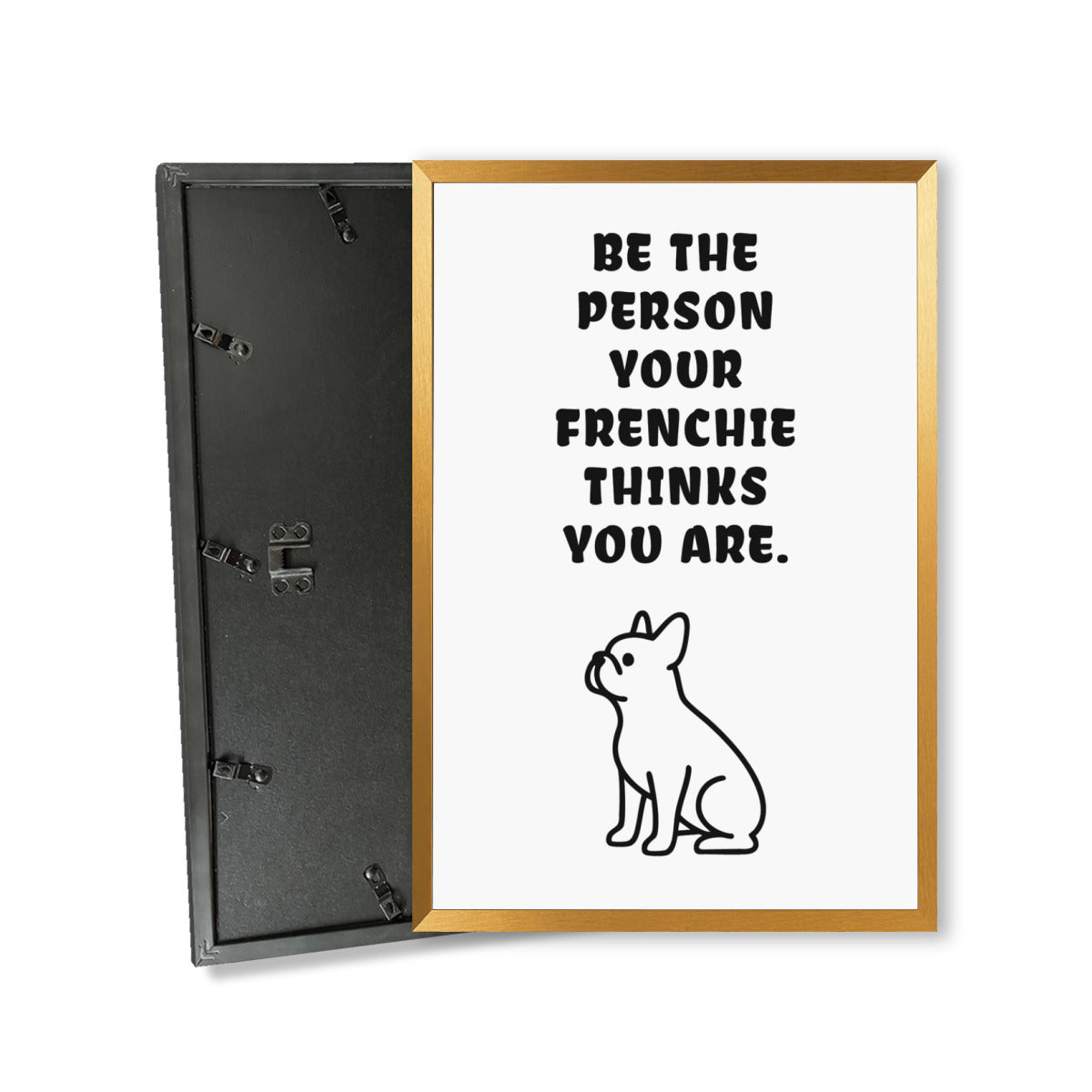 Barney French Bulldog Wall Print for Frenchie Enthusiasts-fadou
