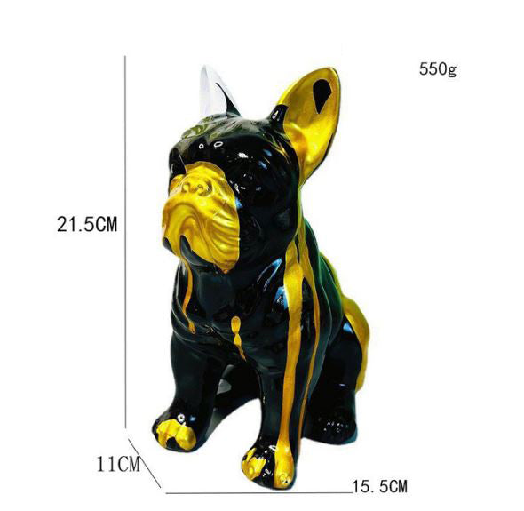 French Bulldog Sitting Statue Charming Living Room Decor for Pet Parents-fadou