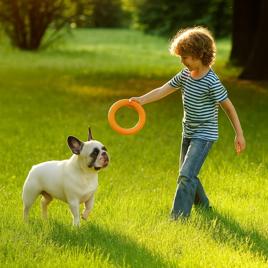 Flyringo French Bulldog Dog Toy for Brachycephalic Dogs-fadou