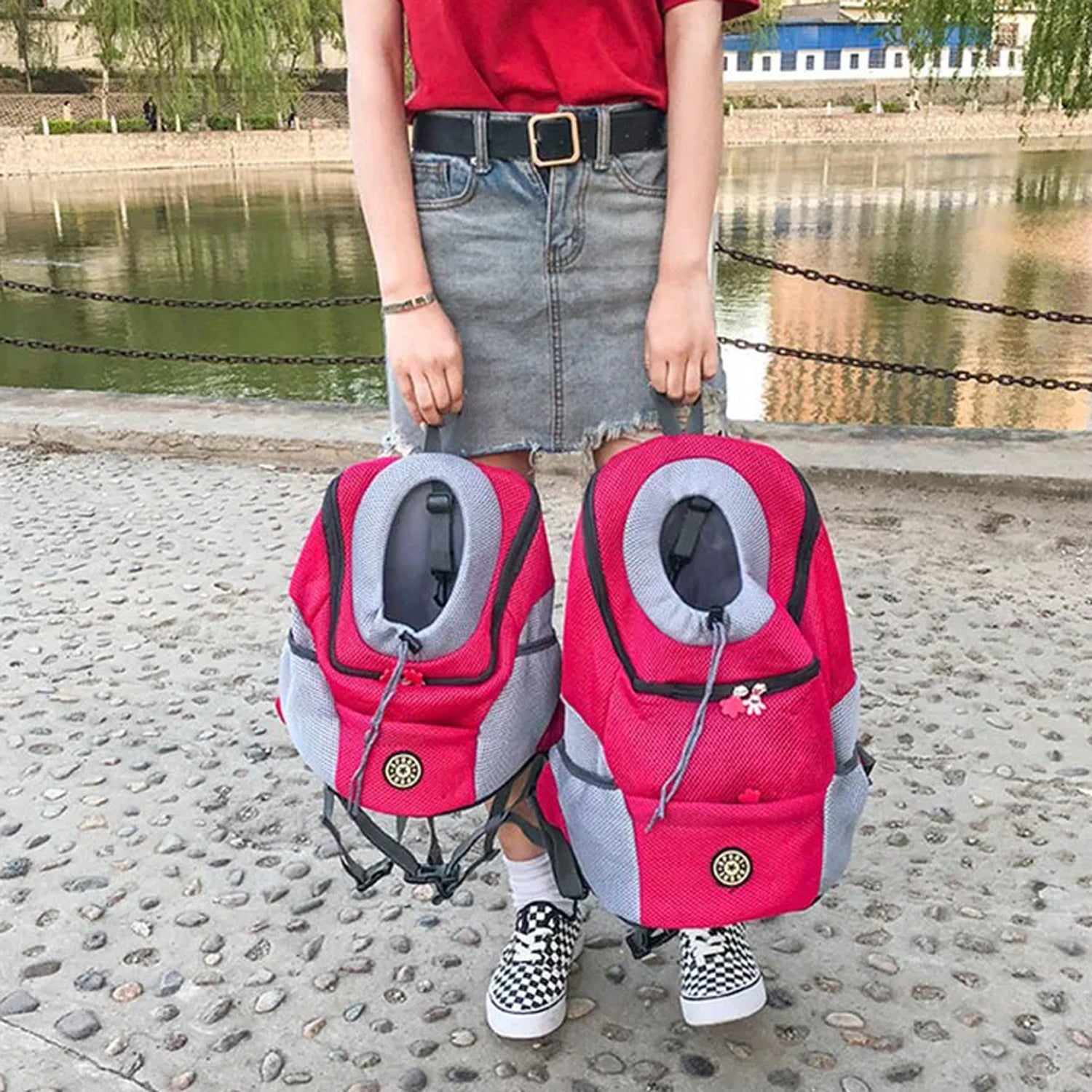 Frenchie Travel Casual Rucksack for Frenchie Enthusiasts-fadou