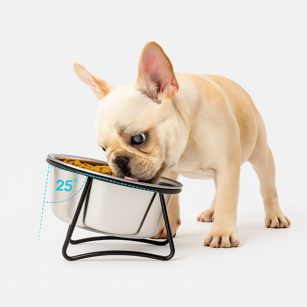 Frenchie Slow Feeder Feeding Bowl for Outdoor Adventures-fadou