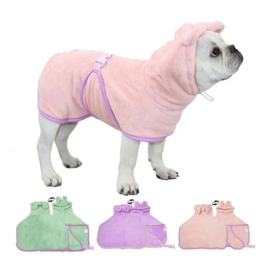 French Bulldog Absorbent Spa Loungewear for Bulldog Owners-fadou