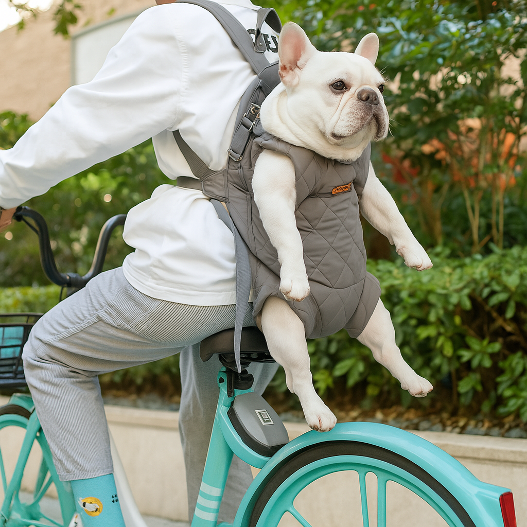 French Bulldog Travel Pet Backpack for Flat-Face Breeds-fadou